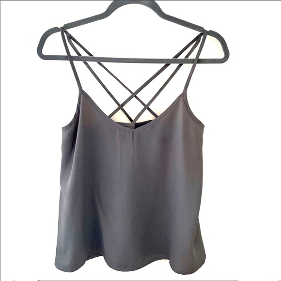 Hollister Tops - EUC Grey Hollister Criss-Cross Tank Top/Cami